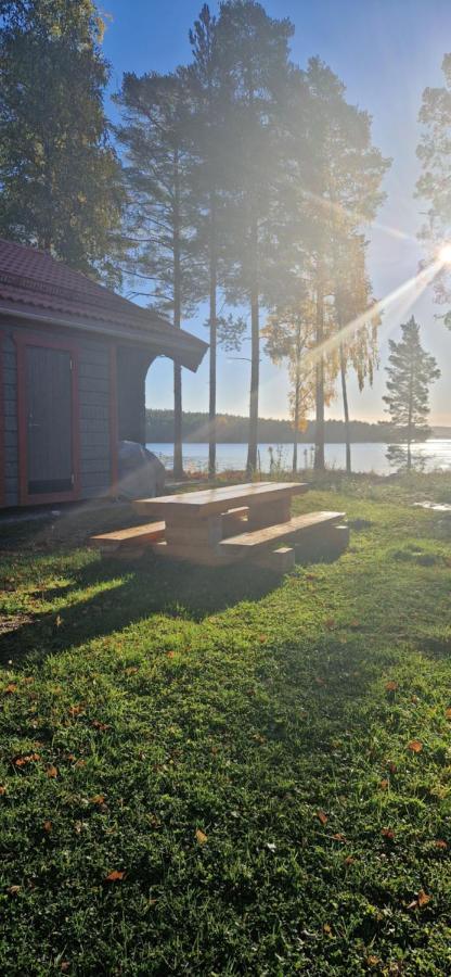 Lakeside Log Cabin Framby Udde Falun Buitenkant foto